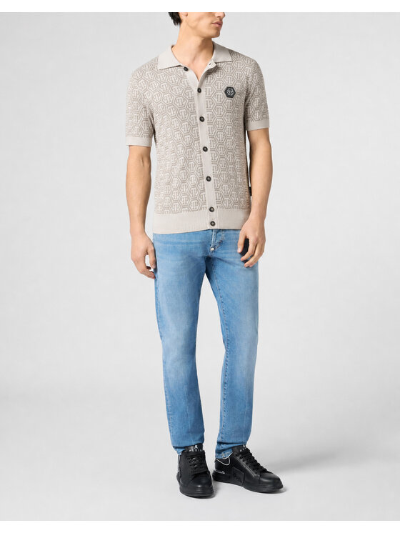 PHILIPP PLEIN PHILIPP PLEIN Polokošile 29922 Bílá Regular Fit