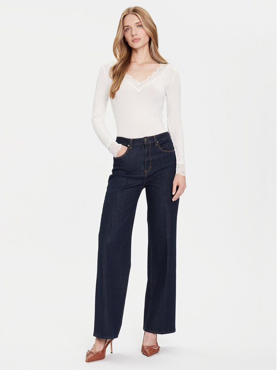 Vero Moda Vero Moda Majica Skye 10339843 Bijela Slim Fit