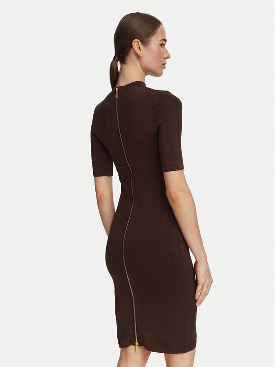 Marciano Guess Marciano Guess Трикотажна сукня G6YK28 Z1059 Коричневий Slim Fit