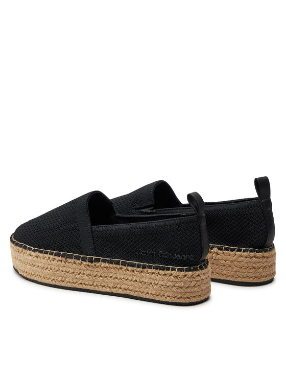Calvin Klein Jeans Calvin Klein Jeans Espadrile Platform Espadrille Uc YW0YW01377 Črna