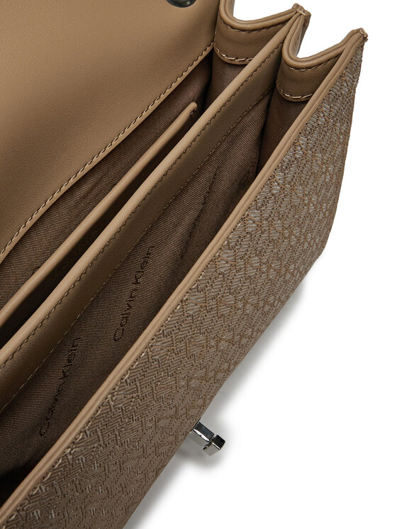 Calvin Klein Calvin Klein Ročna torba Ck Medium Conv Shoulder Bag_Mono K60K613138 Rjava
