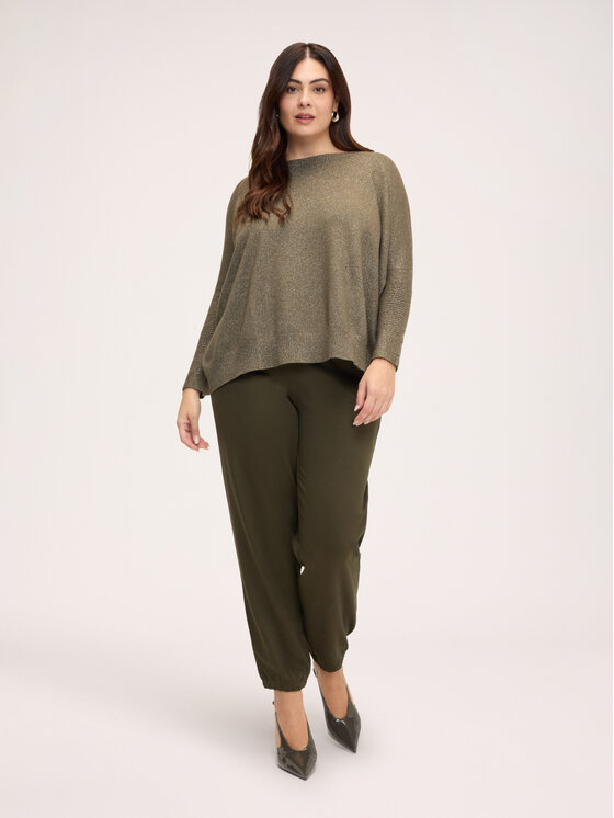 Fiorella Rubino Fiorella Rubino Sweter M384E002441N035 Zielony Regular Fit