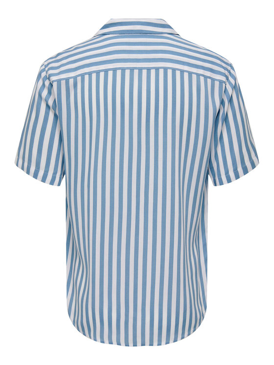 Only & Sons Only & Sons Srajca 22013267 Modra Regular Fit