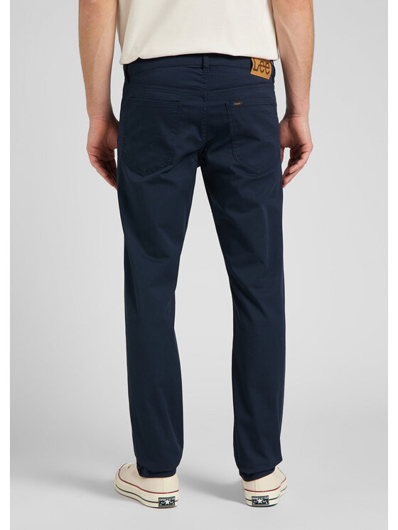 Lee Lee Spodnie materiałowe DAREN ZIP FLY Niebieski Straight Fit