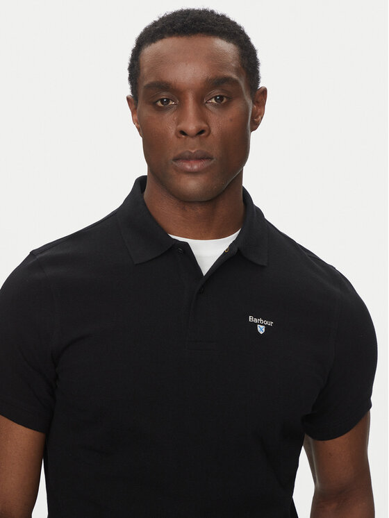 Barbour Barbour Polo majica Original Sports MML0358BK31 Črna Tailored Fit