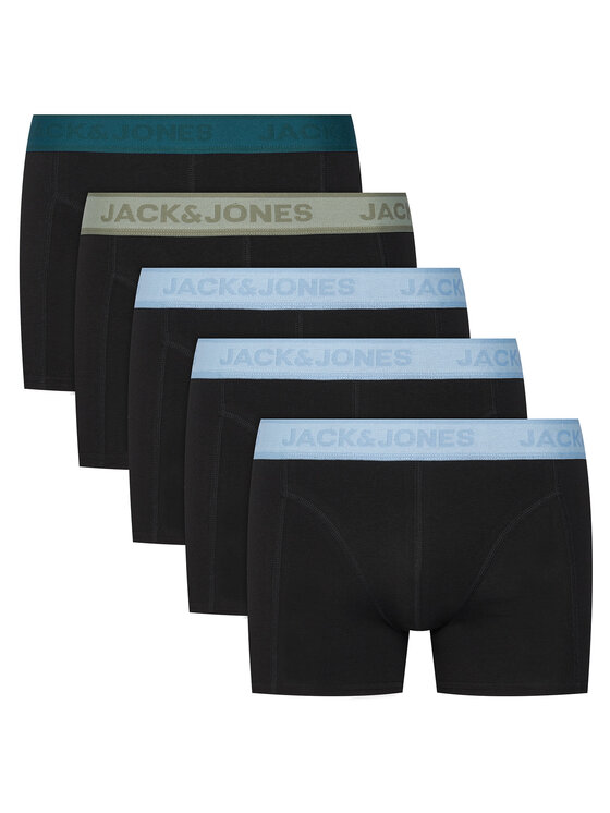 Jack & Jones Komplet bokserek Solid 12294699 Czarny