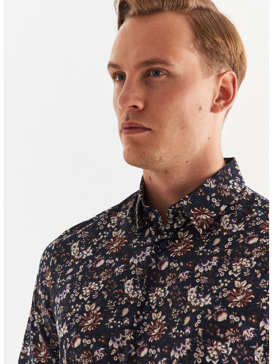 Pako Lorente Pako Lorente Koszula P22WF-1X-001 Granatowy Slim Fit