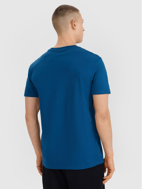 4F 4F T-Shirt MIDSHOP TEXTILE Turkusowy Regular Fit