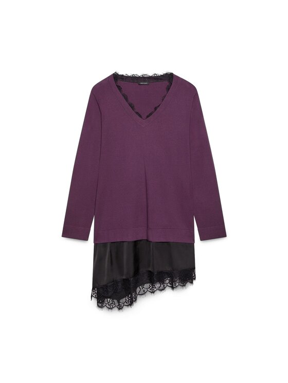 Fiorella Rubino Fiorella Rubino Maglione M347L008630N029 Viola Regular Fit