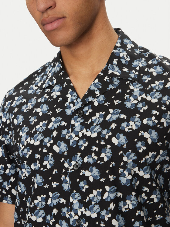 Michael Kors Michael Kors Camicia CS5405QHPL Nero Relaxed Fit