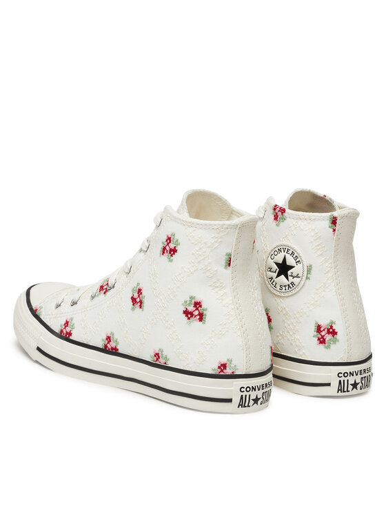 Converse Converse Кецове Chuck Taylor All Star Vintage Embroidery A12635C Бял
