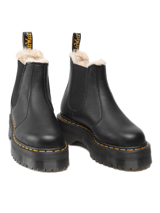 Dr. Martens Dr. Martens Kotníková obuv s elastickým prvkem 2976 Quad Fl 25635001 Černá