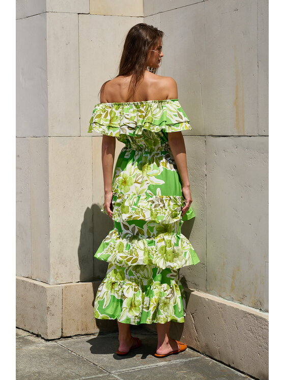 CASTELLANI CASTELLANI Sukienka Giulia Zielony Regular Fit
