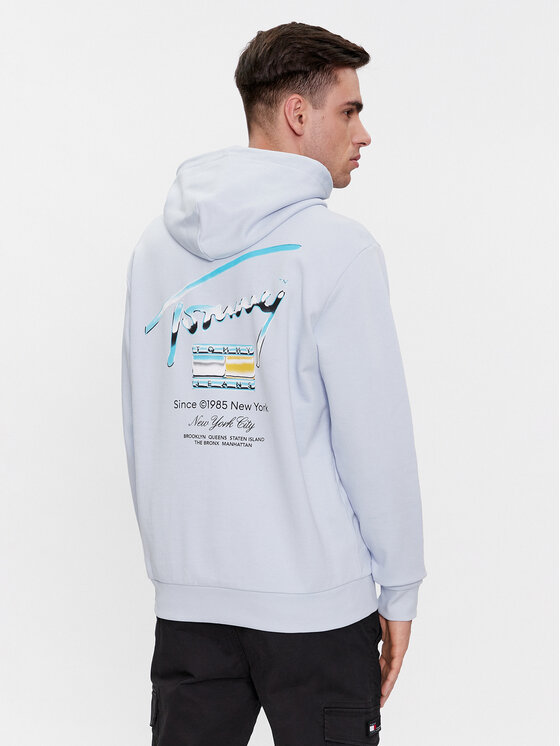 Tommy Jeans Tommy Jeans Majica dugih rukava Metallic Dna DM0DM18457 Plava Regular Fit