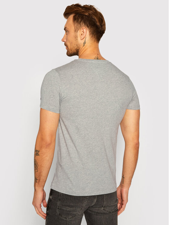 Tommy Hilfiger Tommy Hilfiger T-Shirt Core Logo Tee MW0MW11465 Grau Slim Fit