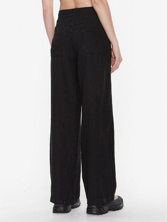 BDG Urban Outfitters Pantalon en tissu BDG LINEN FIVE POCKET 76474998 Noir Modivo