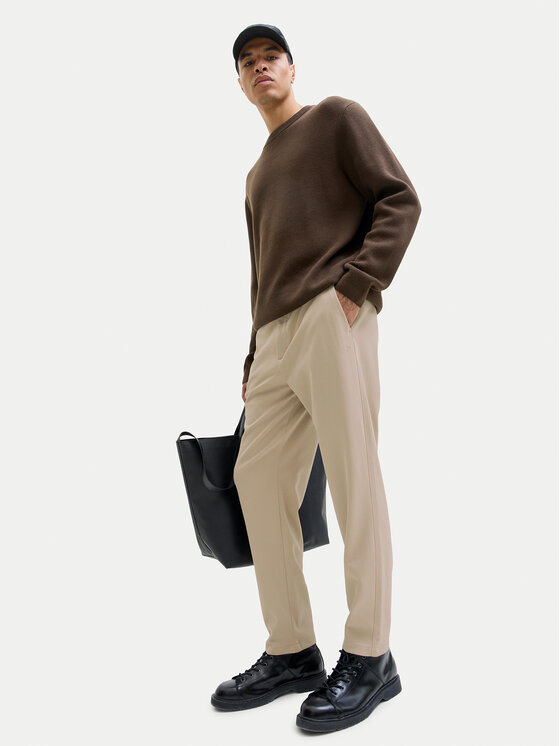 Jack & Jones Jack & Jones Spodnie materiałowe Ace Neo 12282533 Beżowy Tapered Fit