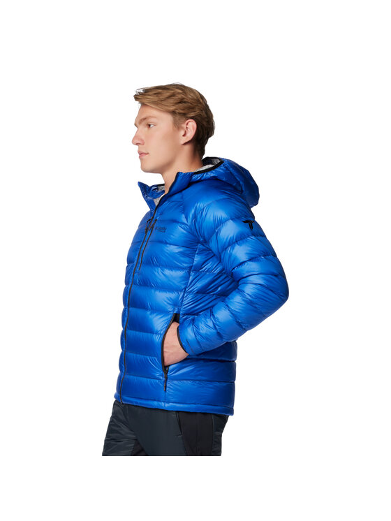 Columbia Columbia Kurtka przejściowa Arctic Crest Down Hooded Jacket Niebieski Regular Fit