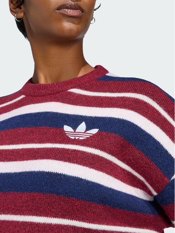 adidas adidas Bluza 172208 Czerwony ciemny Loose Fit