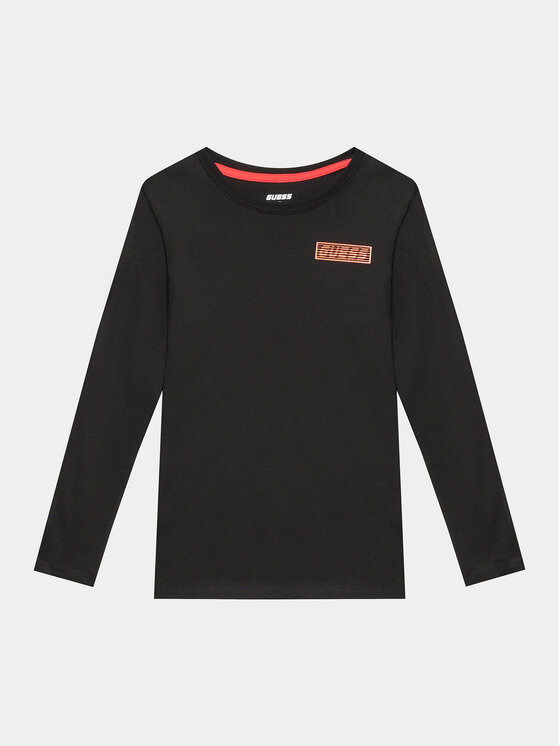 Guess Guess Bluse L3BI34 I3Z14 Schwarz Regular Fit