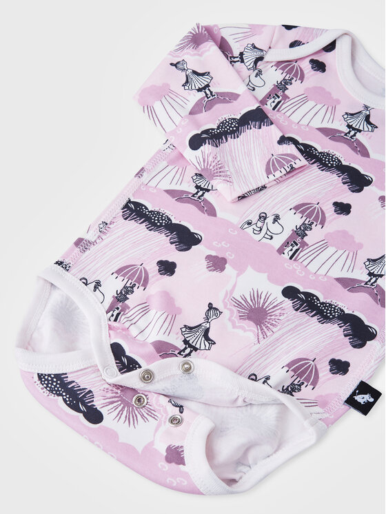 Reima Reima Детско боди MOOMIN Charmerande 5200071A Розов Regular Fit