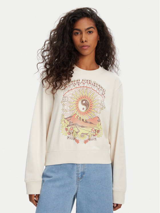 Billabong Billabong Majica dugih rukava Balanced EBJSF00171 Écru Relaxed Fit
