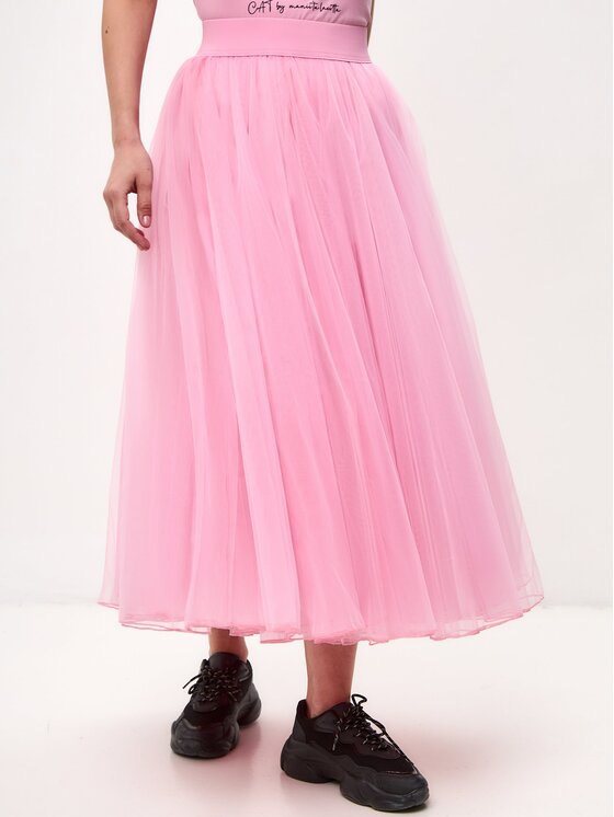 Spódnica midi, rozmiar M, Różowy, Women's skirt Princess
