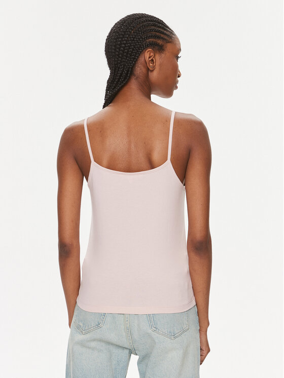 Calvin Klein Jeans Calvin Klein Jeans Top Monologo Strappy Tank Top J20J223105 Rosa Slim Fit