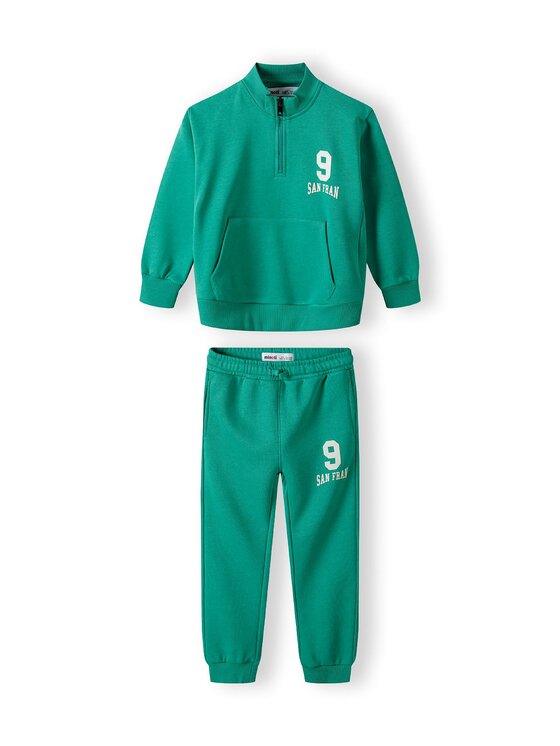 minoti minoti Bluza 23fleece202 Zielony Regular Fit