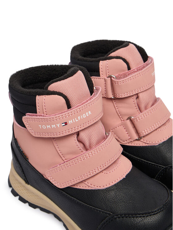 Tommy Hilfiger Tommy Hilfiger Μπότες Χιονιού Velcro Bootie T1A5-34048-1592 M Μαύρο