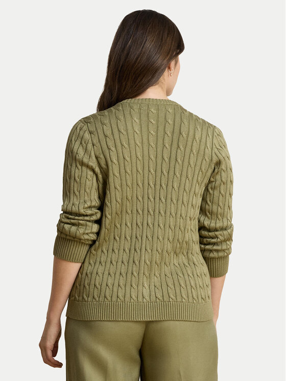 LAUREN RALPH LAUREN LAUREN RALPH LAUREN Strickjacke Cable 200P14040500 Grün Regular Fit