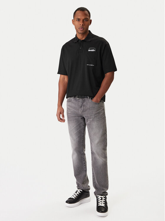 KARL LAGERFELD KARL LAGERFELD Poloshirt 745127 561225 Schwarz Regular Fit