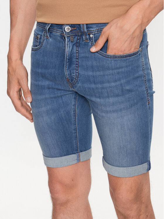 Pierre Cardin Džínsové šortky 34520/000/8065 Modrá Regular Fit