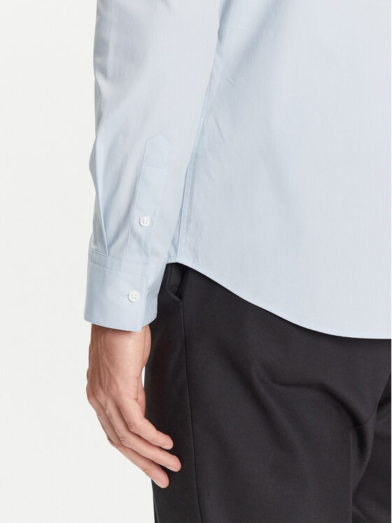 Calvin Klein Calvin Klein Cămașă LV04LB145G Albastru celest Slim Fit