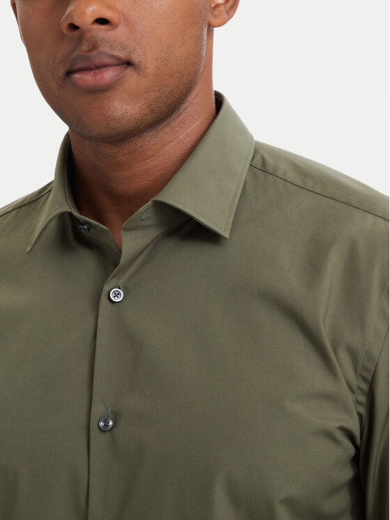 HUGO HUGO Särk Kenno 50289499 Tumeroheline Slim Fit