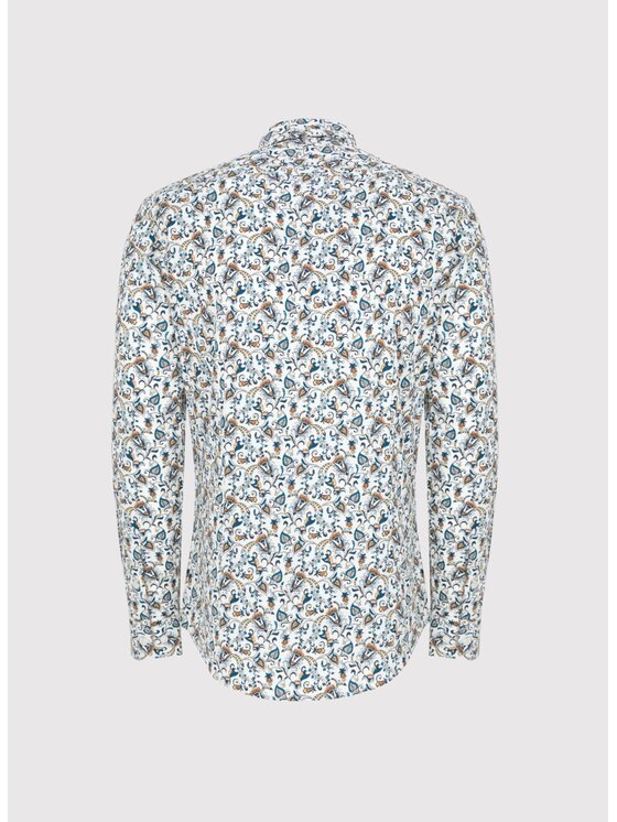 Pako Lorente Pako Lorente Koszula P25WN-1X-036 Biały Slim Fit