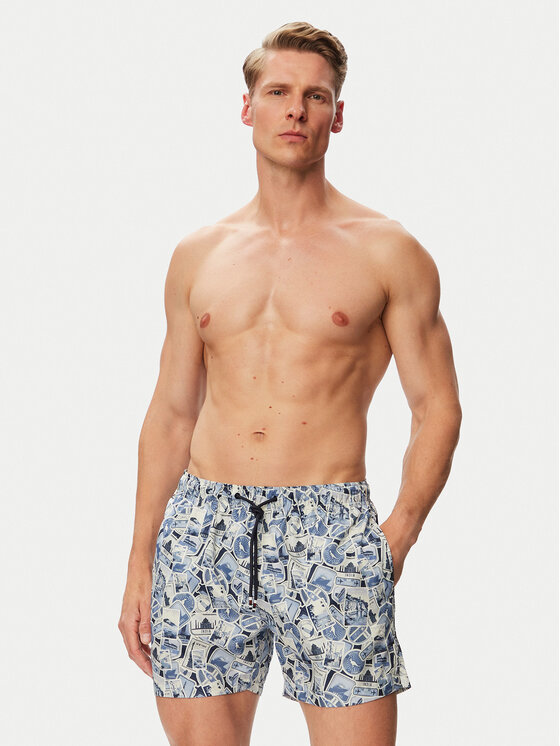 Beverly Hills Polo Club Beverly Hills Polo Club Σορτς κολύμβησης P-SS26M-BREA-0722 Μπλε Regular Fit