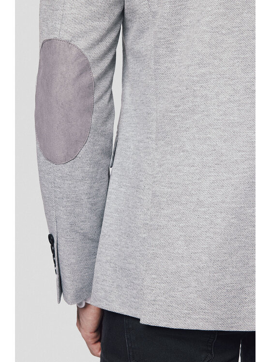 Lancerto Lancerto Marynarka Cesena MA131224000005 Szary Slim Fit