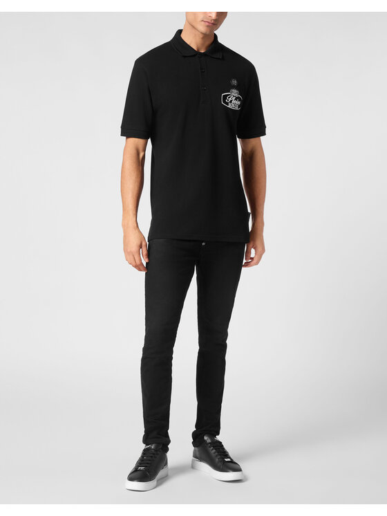 PHILIPP PLEIN PHILIPP PLEIN Polo 22263 Nero Slim Fit