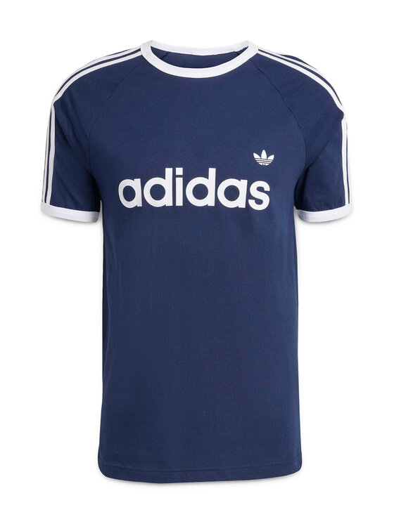 adidas adidas T-Shirt 3-Stripes Ringer KF0419 Granatowy Slim Fit
