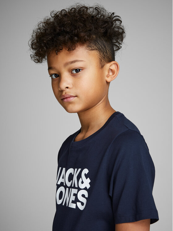 Jack&Jones Junior Jack&Jones Junior T-Shirt Corp Logo 12152730 Dunkelblau Regular Fit