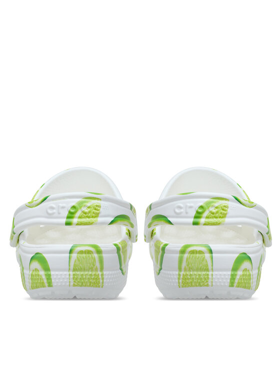 Crocs Crocs Şlapi Classic Fresh Fruits Clog 211008 Alb