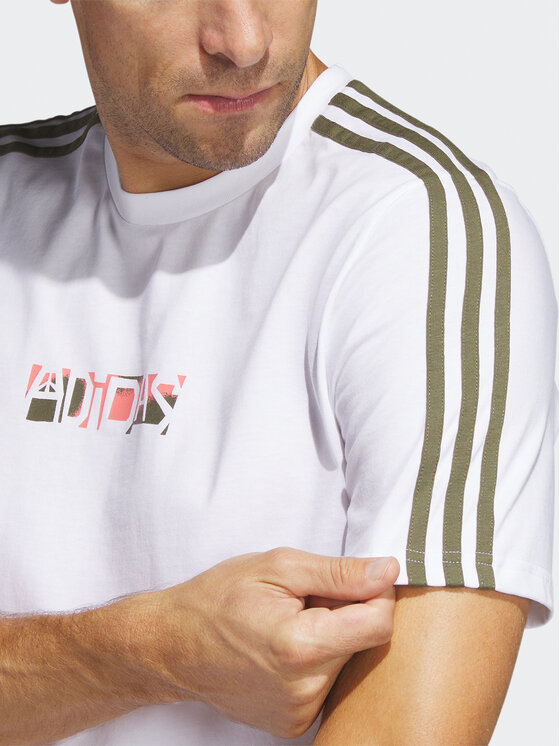 adidas Sport Optimist 3 Stripes Sportswear Graphic T Shirt Short Sleeve HT3025 Regular Fit Modivo.ua