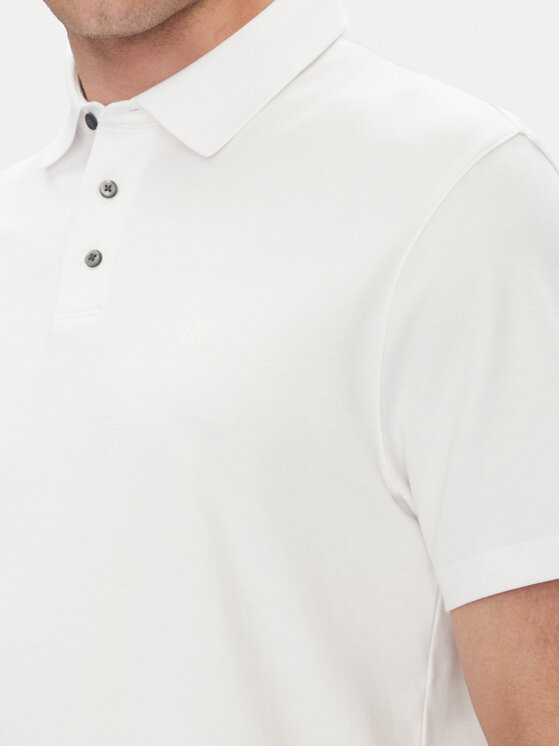 Calvin Klein Calvin Klein Tricou polo Supima LV04LB276G Alb Regular Fit