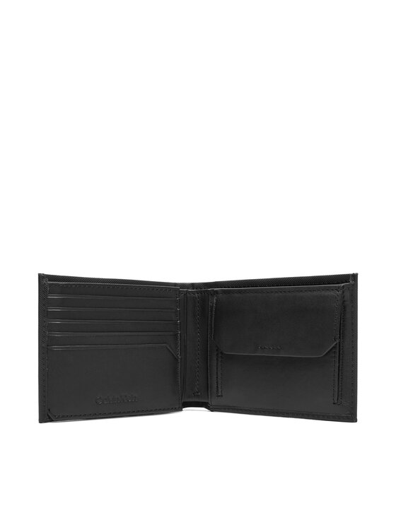 Calvin Klein Calvin Klein Herren Geldbörse Ck Must Comp Trifold W Coin & Ca LV04D1045G Schwarz
