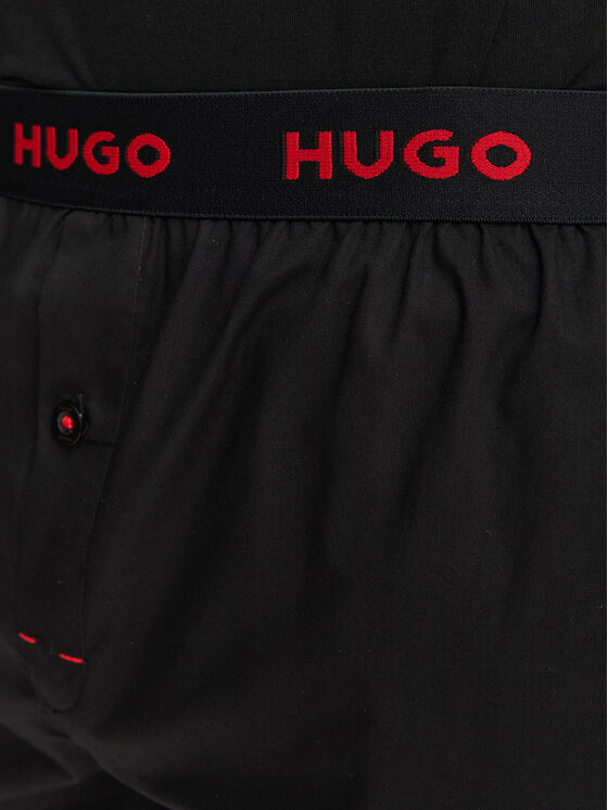 HUGO HUGO Piżama Soren Short Set 50575408 Czarny Regular Fit