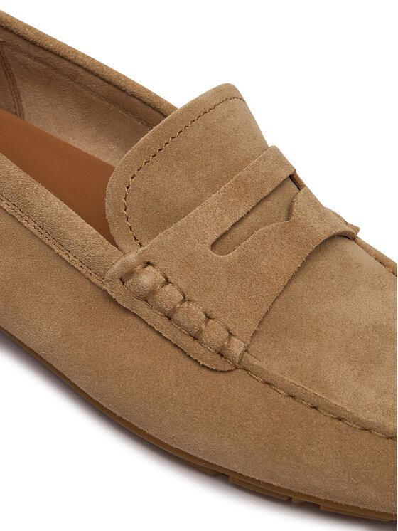 Tommy Hilfiger Tommy Hilfiger Mocassini Flag Soft Suede Driver Loafer FW0FW08558 Marrone
