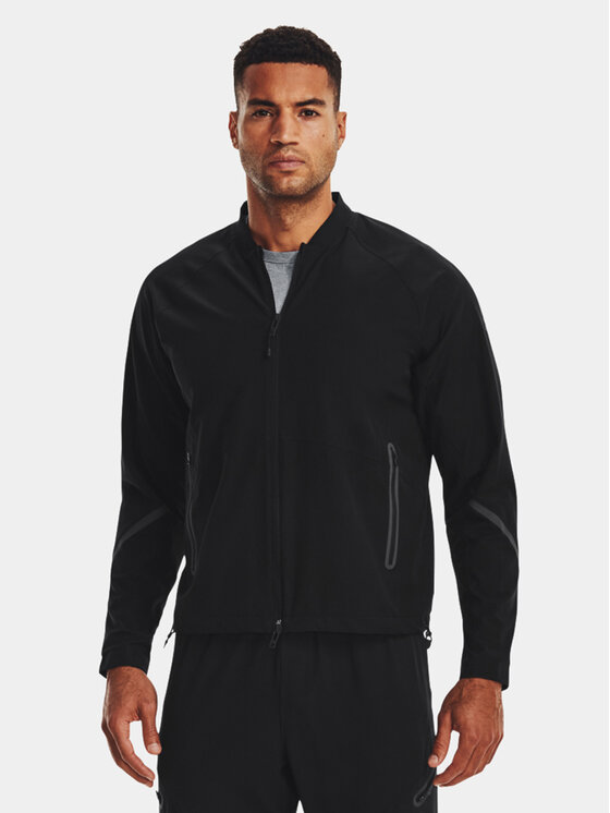 Under Armour Prehodna Jakna Ua Unstoppable Bomber 1377170-001 Črna Loose Fit