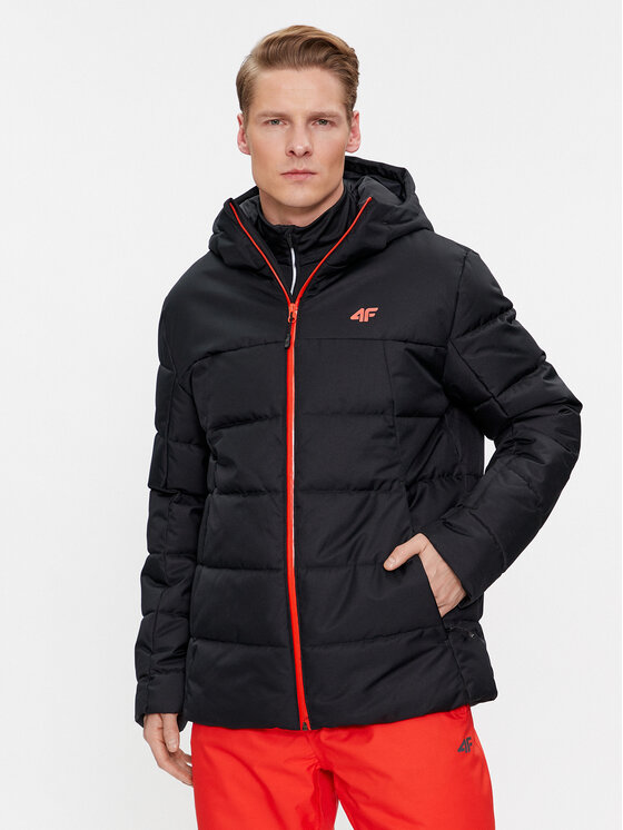 4F 4F Slidinėjimo striukė 4FAW23TTJAM307 Juoda Regular Fit