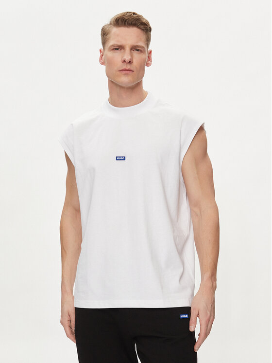 HUGO Hugo Tank top Navertz 50509773 Biela Regular Fit